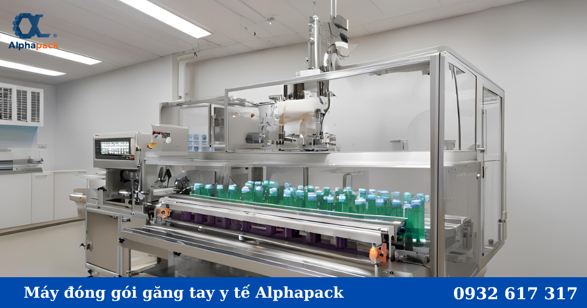 máy đóng gói găng tay y tế alphapack