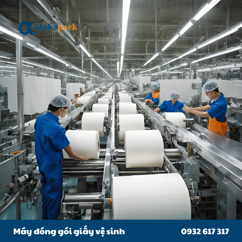 máy đóng gói giấy vệ sinh 