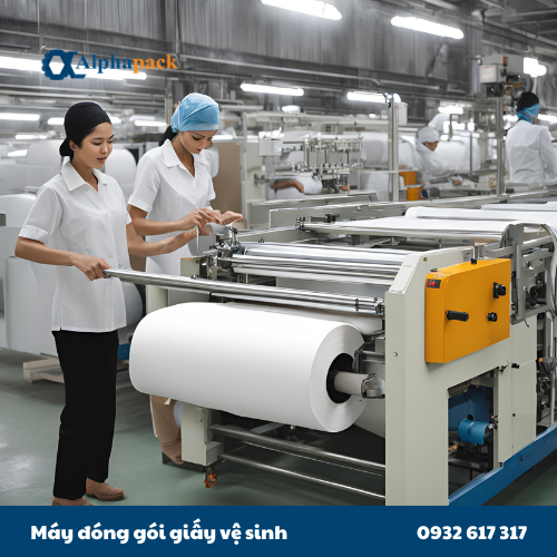 máy đóng gói giấy vệ sinh 