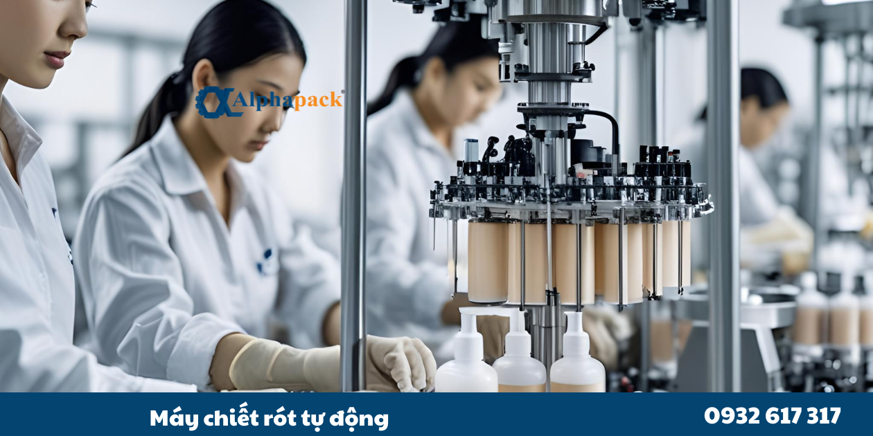 máy chiết rót bán tự động và tự động hoàn toàn